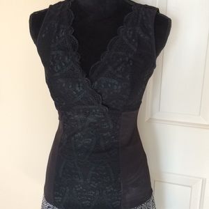 Daisy Fuentes Black Lace Camisole